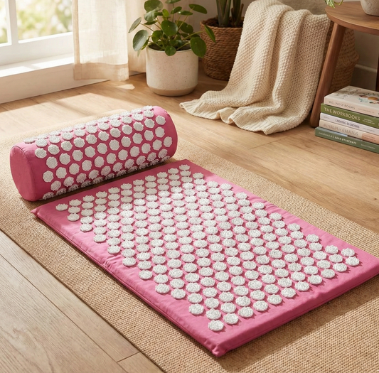 Acupuncture Massage Pad and Pillow Set with Yoga Mat