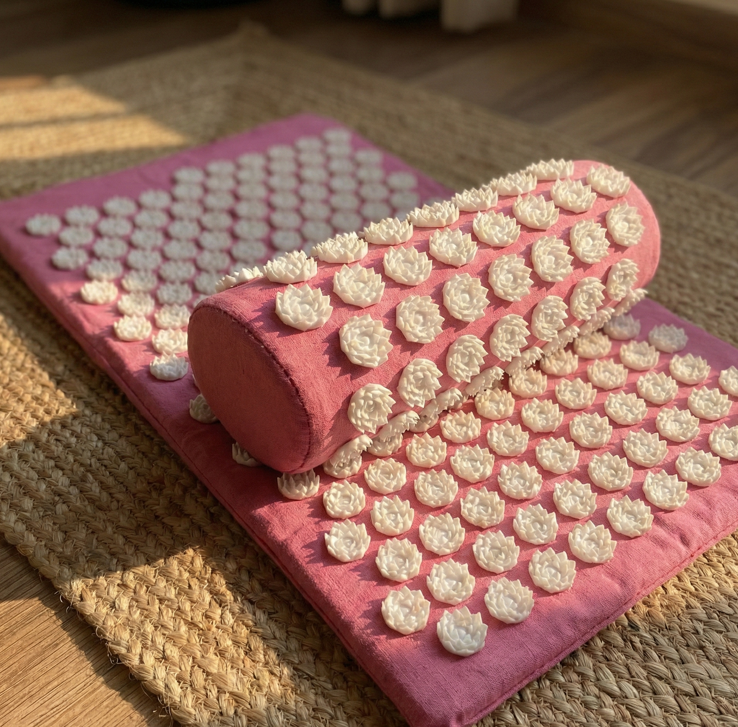 Acupuncture Massage Pad and Pillow Set with Yoga Mat